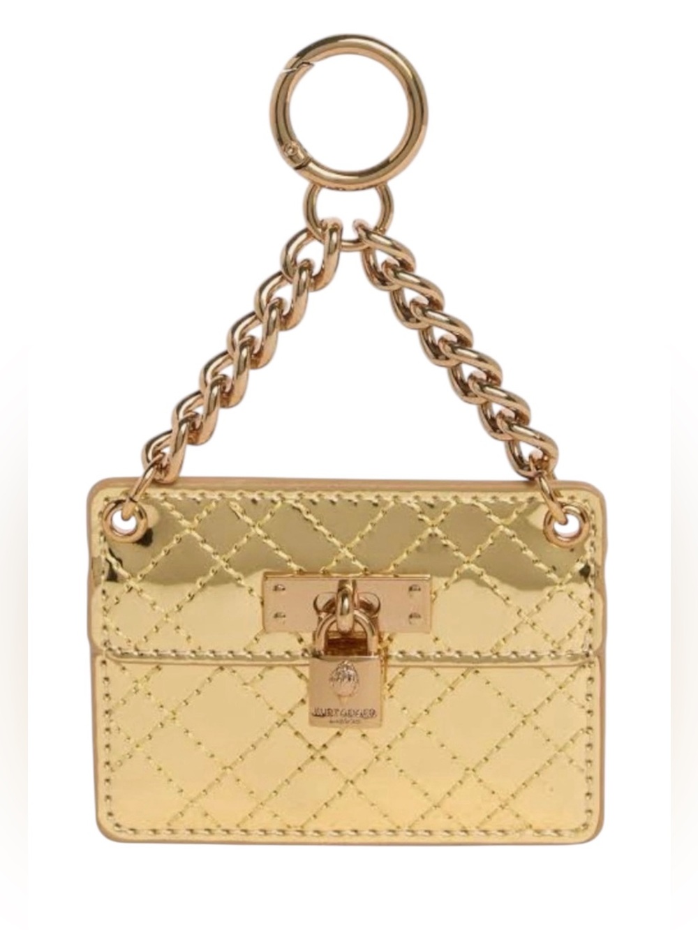 Kurt Geiger Brixton Gold Purse Bag Charm